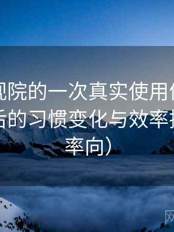 柚子影视院的一次真实使用体验：高频使用后的习惯变化与效率提升（效率向）