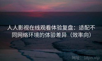 人人影视在线观看体验复盘：适配不同网络环境的体验差异（效率向）