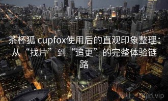 茶杯狐 cupfox使用后的直观印象整理：从“找片”到“追更”的完整体验链路