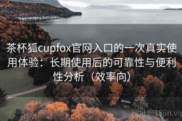 茶杯狐cupfox官网入口的一次真实使用体验：长期使用后的可靠性与便利性分析（效率向）