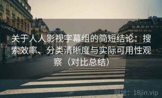 关于人人影视字幕组的简短结论：搜索效率、分类清晰度与实际可用性观察（对比总结）